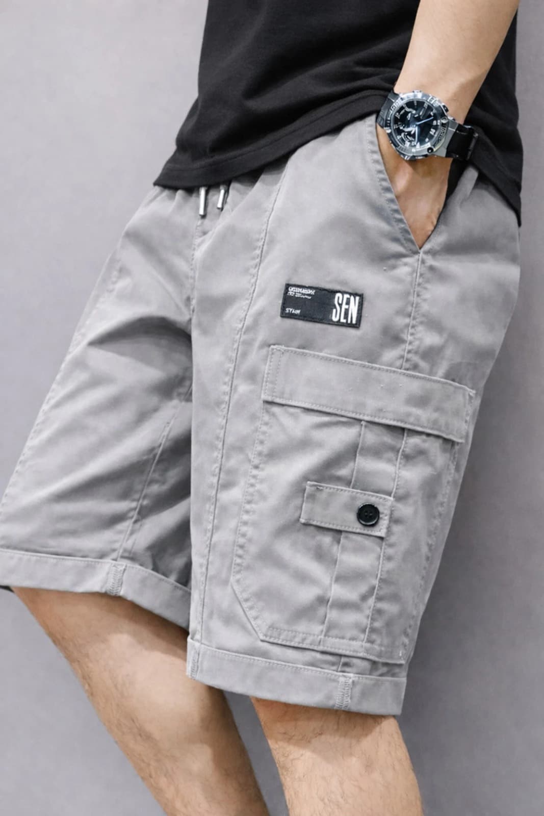 Solid Men Cargo Shorts