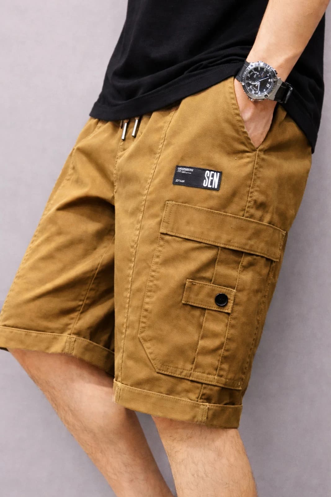 Solid Men Cargo Shorts
