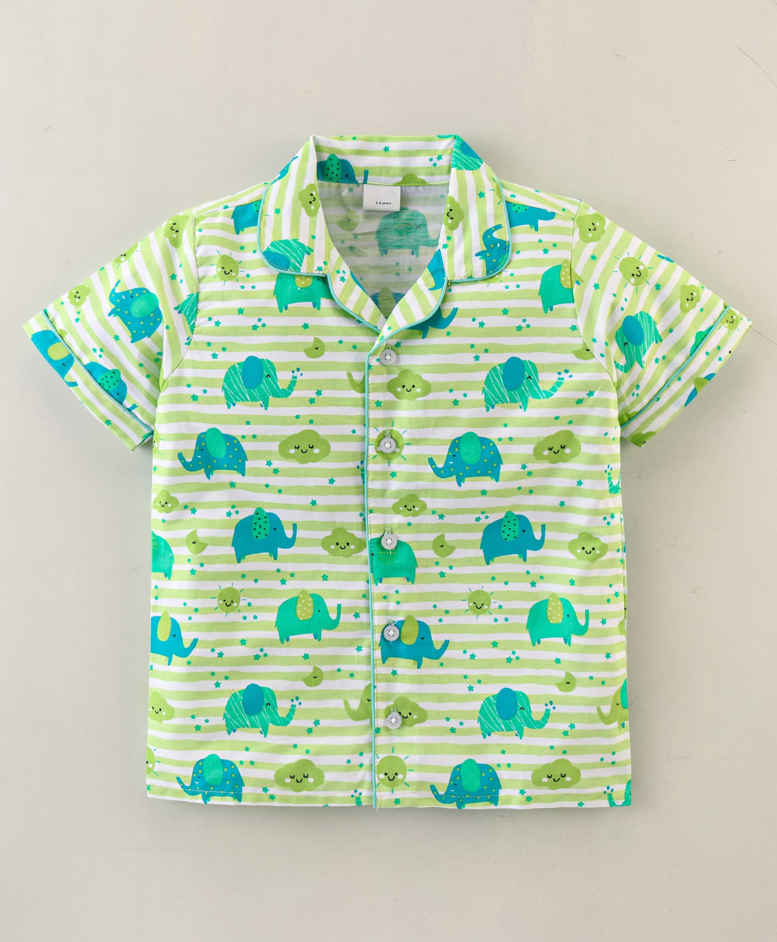 Hathi Green Kids Night Suit 2