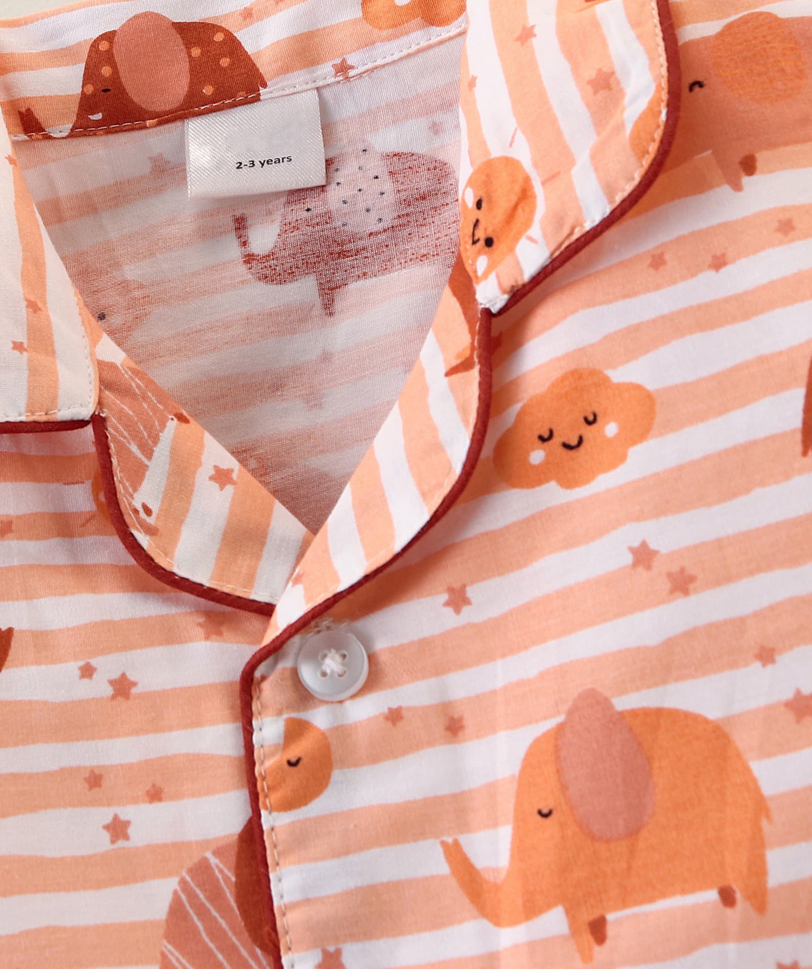 Hathi Red Kids Night Suit 6