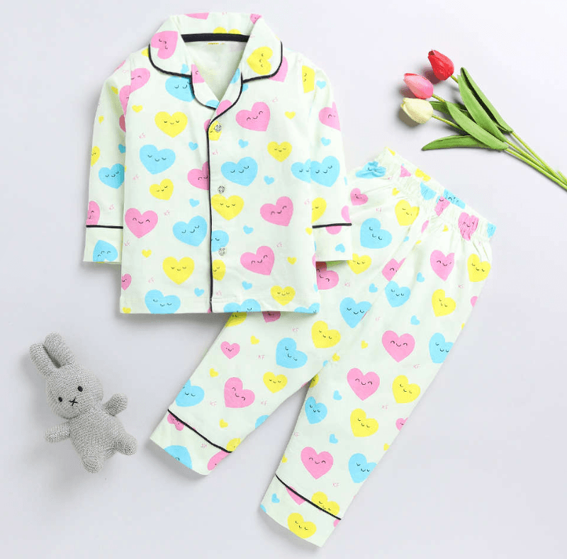 Little Heart Kids Night Suit
